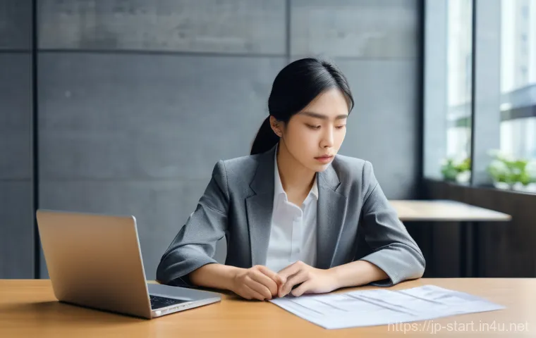 스타트업 마케팅 경력전환 전략 - **Initial Struggle:** A slightly overwhelmed young professional (gender-neutral, wearing business ca...